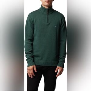Rodd & Gunn Alton Ave Green Quarter Zip Sweatshirt XL EUC